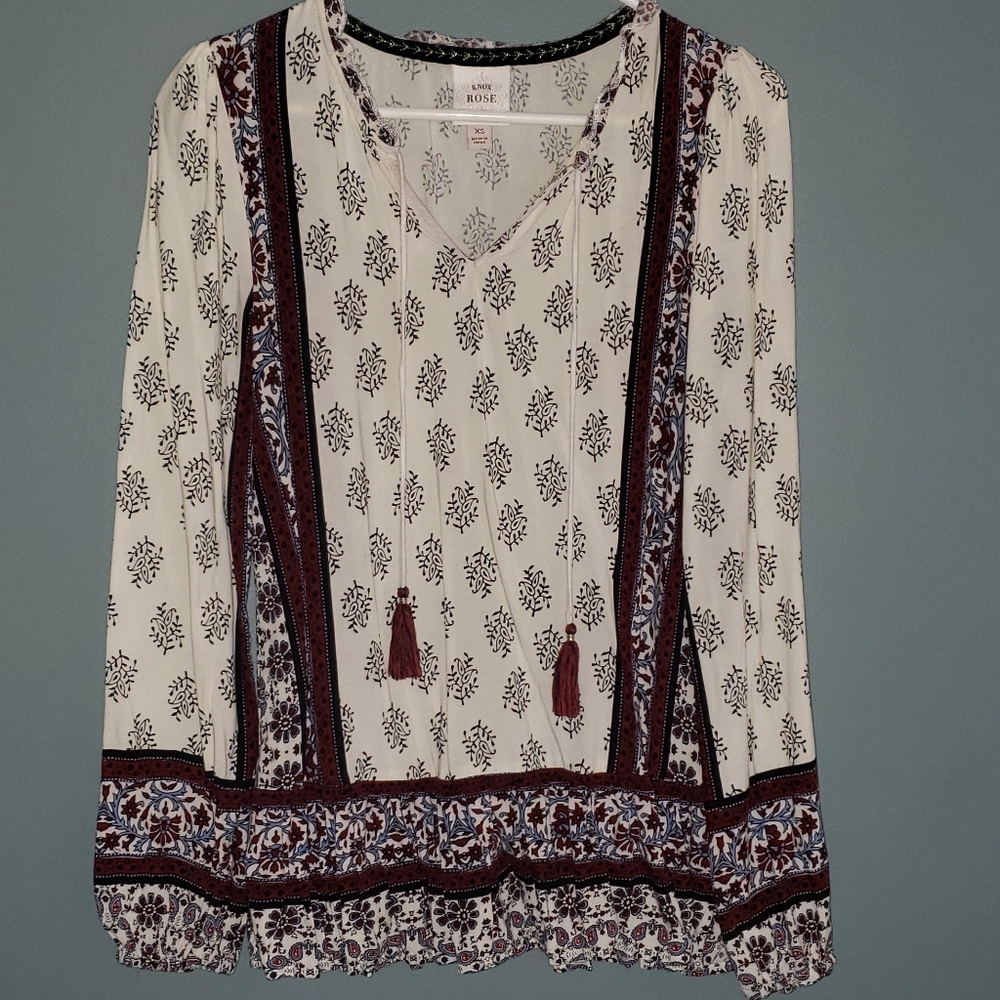 Two Knox Rose tunic style tops